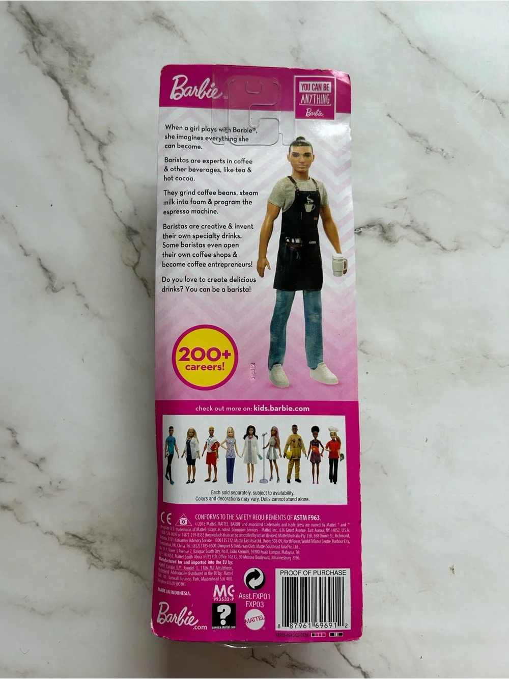 You Can Be Anything Barista Ken Barbie Doll